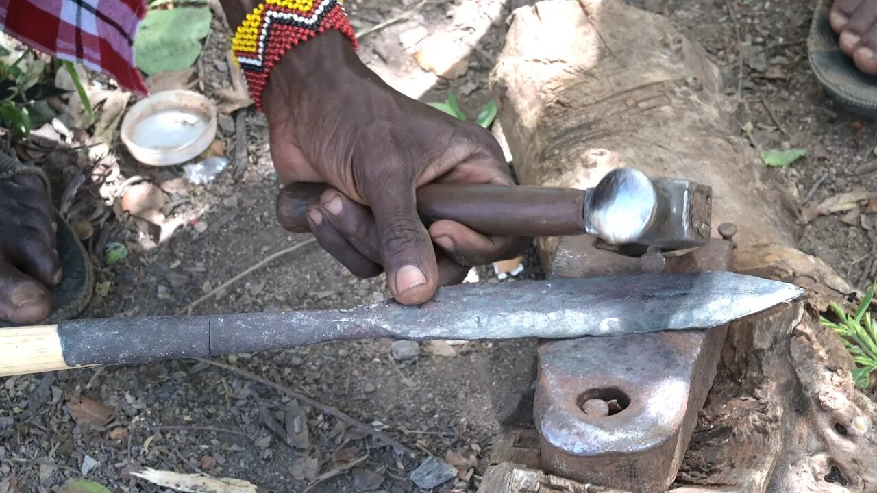 Two Maasai Spears and a Shield - Recorded in the Maasai Mara.