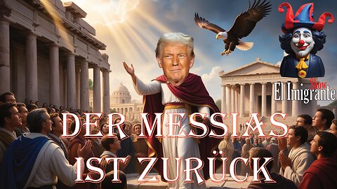 Donald Trump der Messias -zurück um die Mission zu beenden - Satire El Imigrante Show