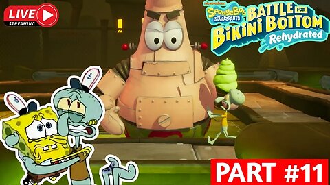 Patrick menjadi robot jahat ? | Spongebob battle for bikini bottom