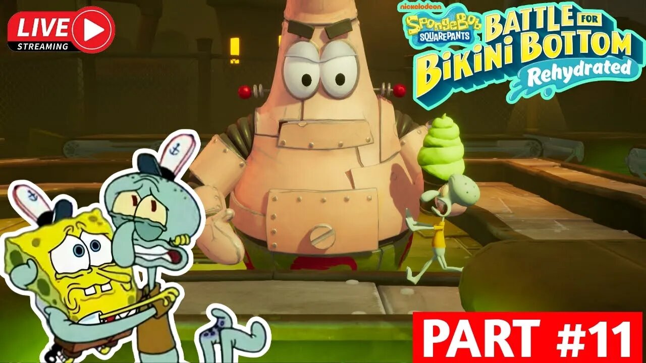 Patrick menjadi robot jahat ? | Spongebob battle for bikini bottom