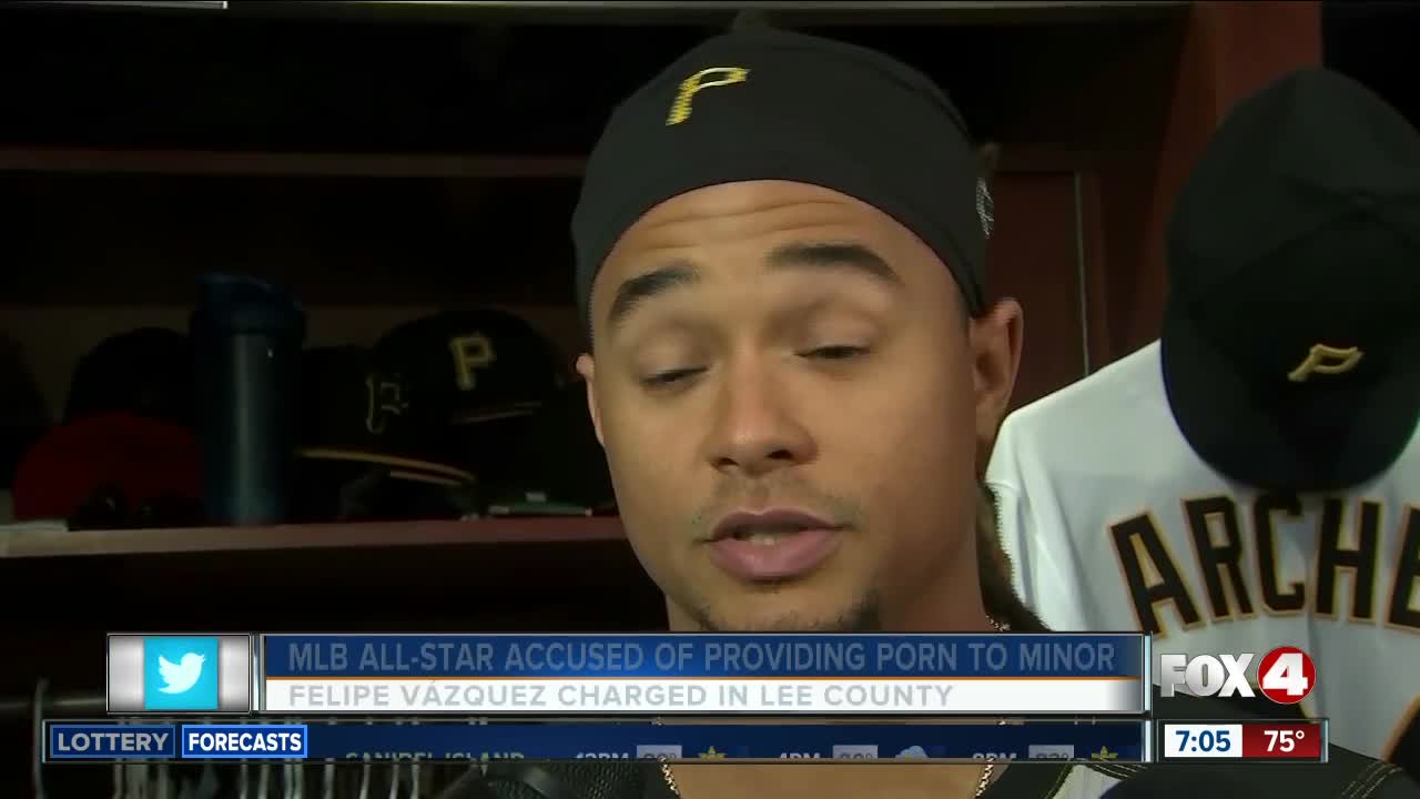 Pittsburgh Pirates pitcher charged with soliciting Lee County girl