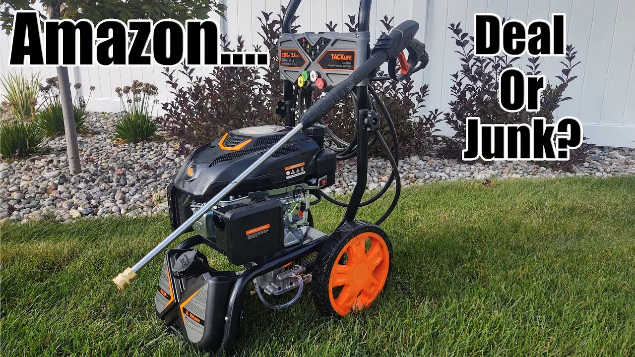 Inexpensive Gas Pressure Washer on Amazon! Is It Any Good? Tacklife 3,200 PSI 2.4 GPM Review