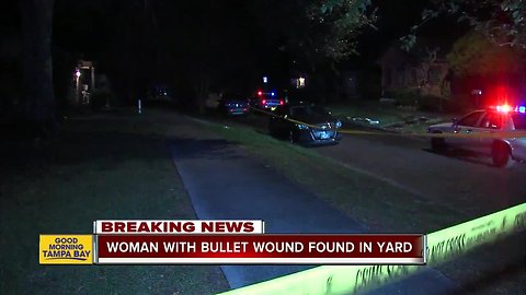 Woman found shot in backyard of St. Pete home