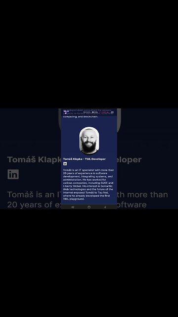 Tau Team - Tomáš Klapka 💎 #shorts #TauTeam #TMLDeveloper