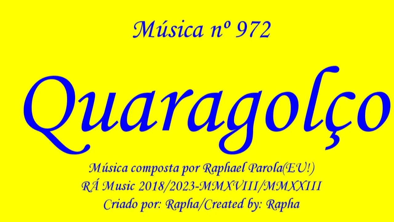 Música nº 972-Quaragolço