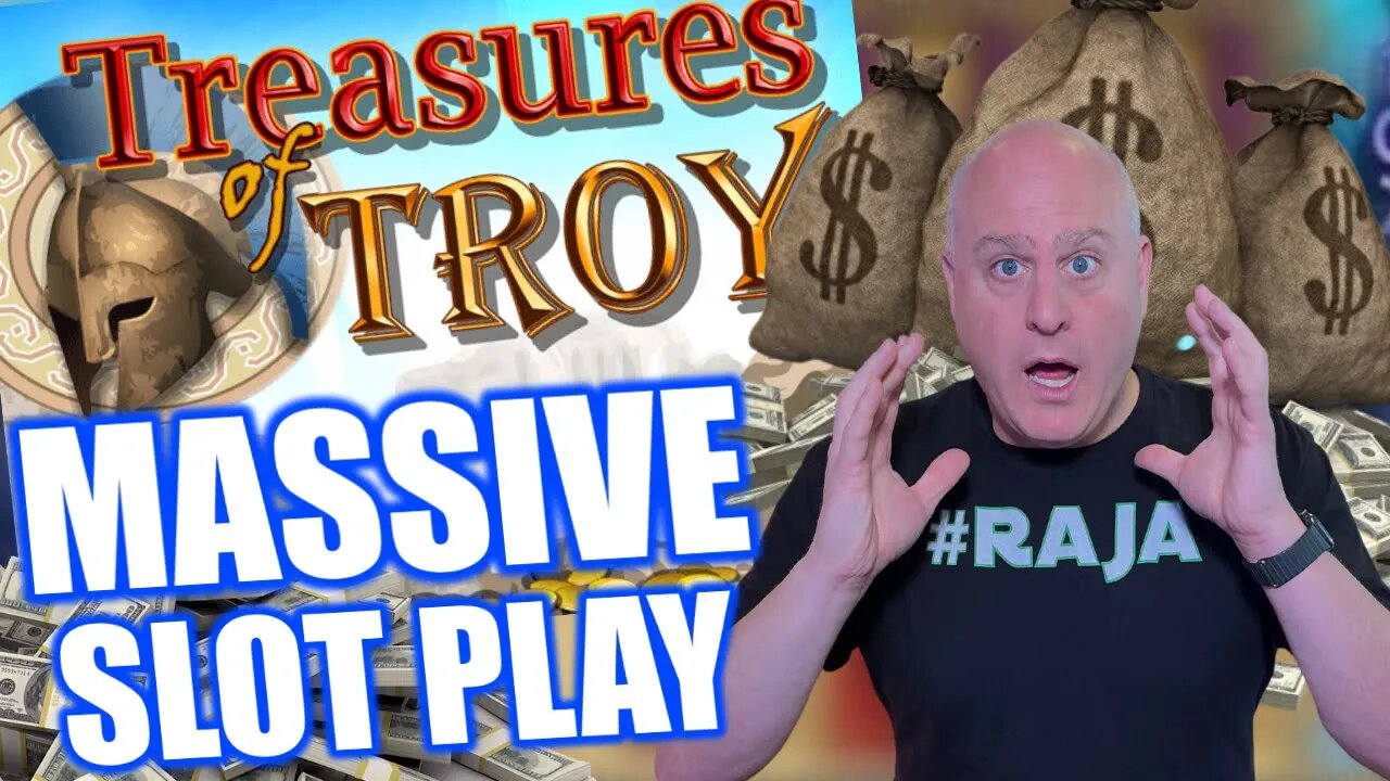 😱 MASSIVE High Limit Slot Play = HANDPAY JACKPOT 🏴‍☠‍ EPIC Comeback On Treasures of Troy