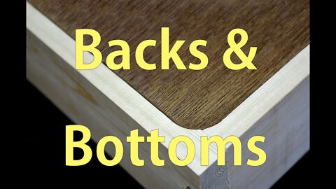 How to Make Cabinet Backs and Cabinet Bottoms