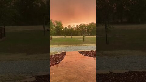 Oklahoma Hail Storm at Sunrise #Weather #Oklahoma #Shorts