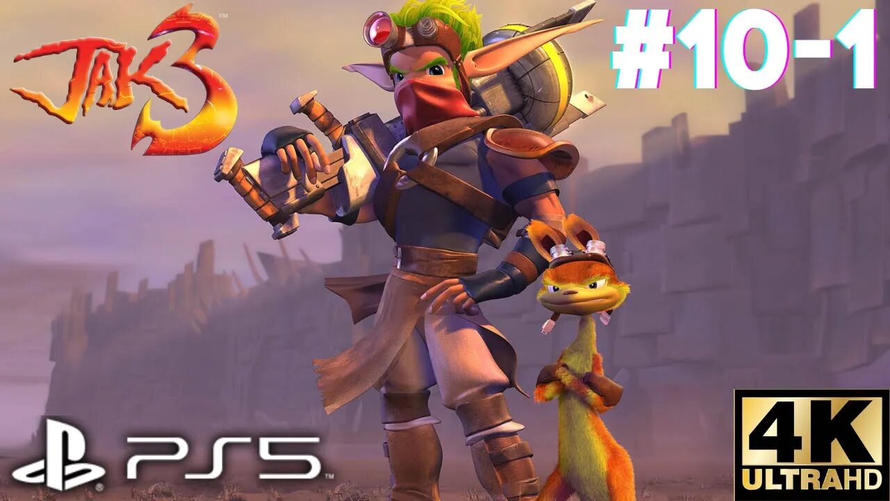 Jak 3 Mission #10-1: Climb The Temple & Glide To The Volcano | PS5, PS4 | 4K (No Commentary Gaming)