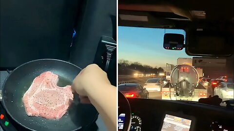 COOKING STAKE WHILE DRIVING