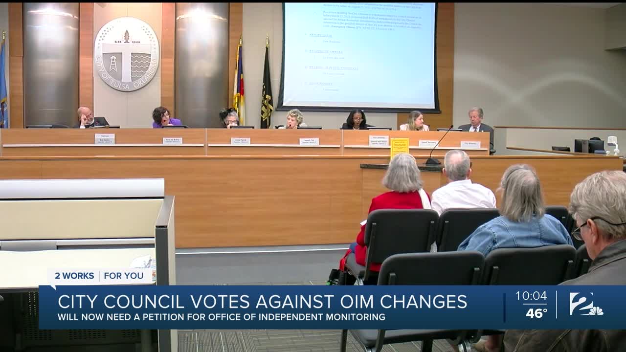 Tulsa City Council Votes Against Office of Independent Monitoring Charter Changes