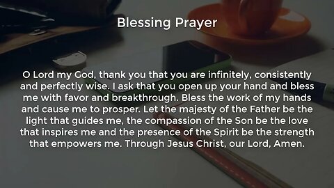 Blessing Prayer (Powerful Prayer for Favor and Breakthrough)