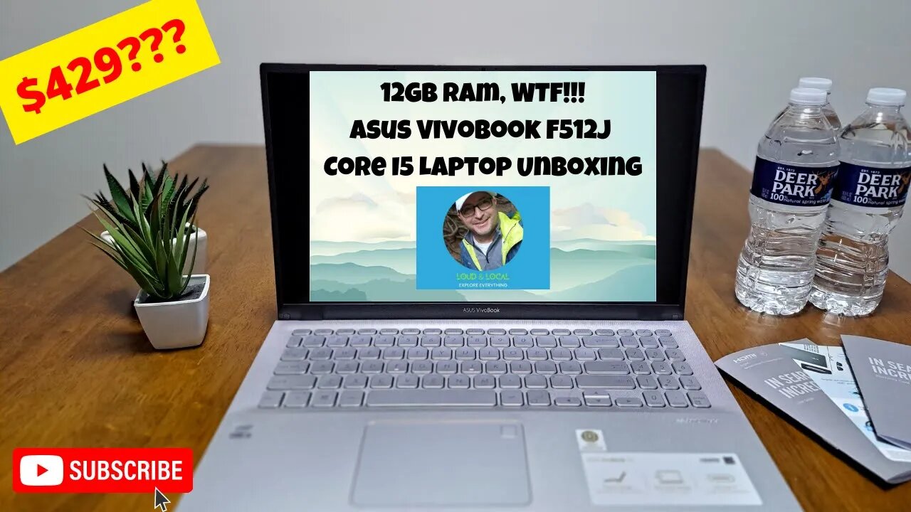 Cheap $429 Staples Asus VivoBook F512J Core I5 Laptop Unboxing (Chill Vibes)