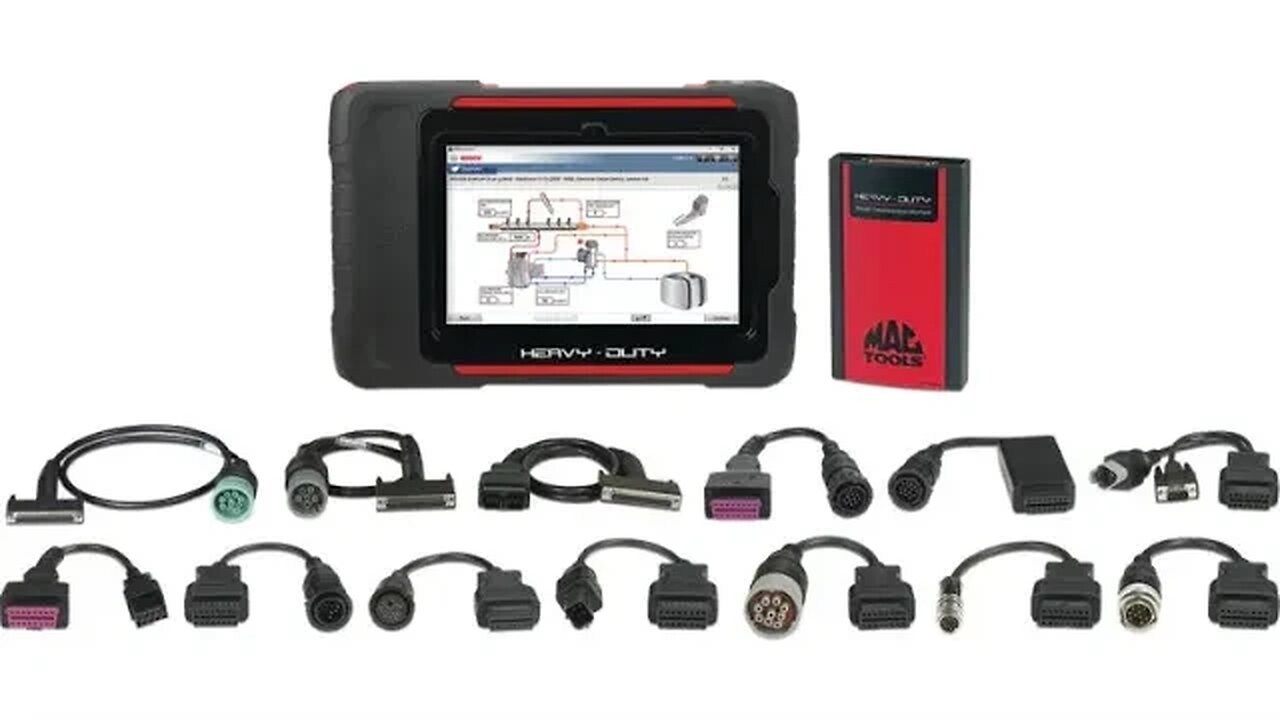 MAC tools Bosch Heavy Duty Scan Tool unboxing and set up.