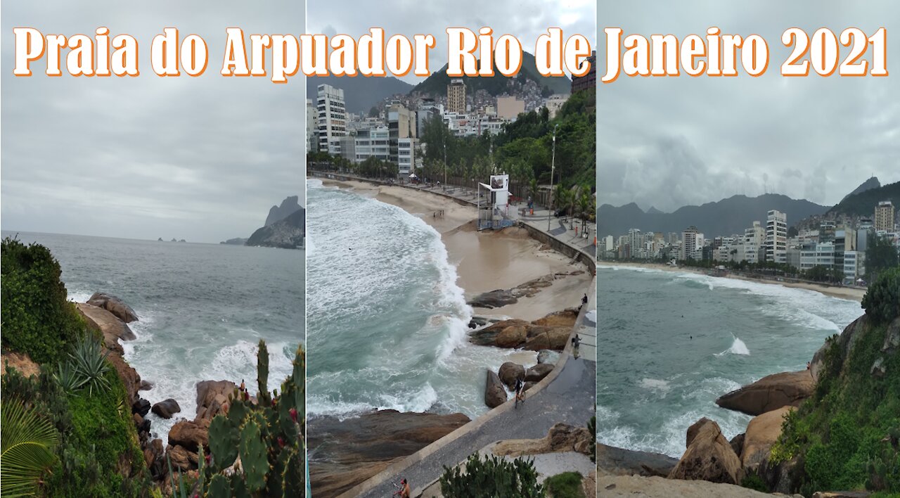 Arpuador beach in Rio de Janeiro Brazil May 8, 2021