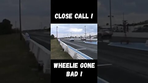 Close Call! Full Send Super Stock Pontiac Wheelie Gone Bad! #shorts