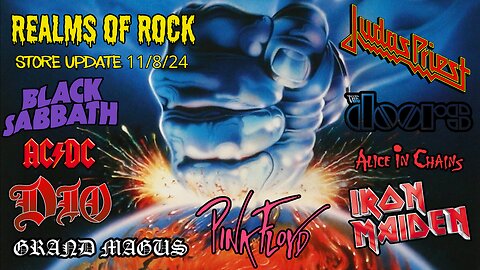 Realms Of Rock Store Update 11/8/24: Black Sabbath, Judas Priest, Alice In Chains, Pink Floyd, Dio