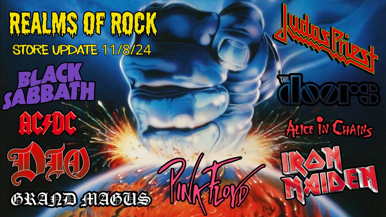 Realms Of Rock Store Update 11/8/24: Black Sabbath, Judas Priest, Alice In Chains, Pink Floyd, Dio