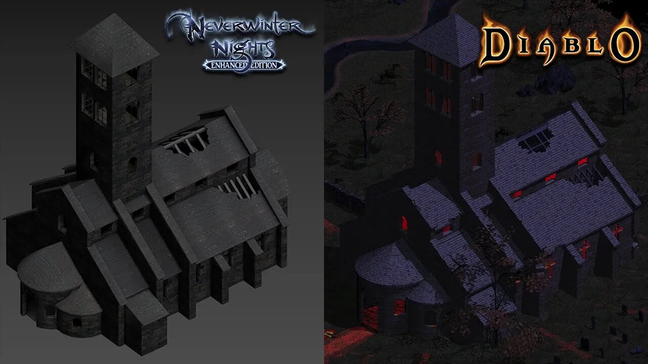 "Tristram Cathedral" from Diablo (1996) for use with Neverwinter Nights: Enhanced Edition