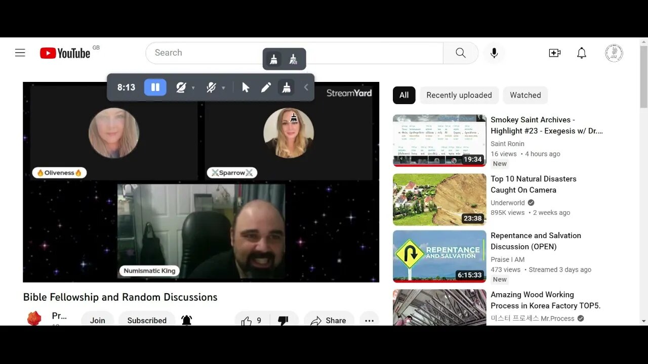 Bible Fellowship and Random Discussions YouTube 3