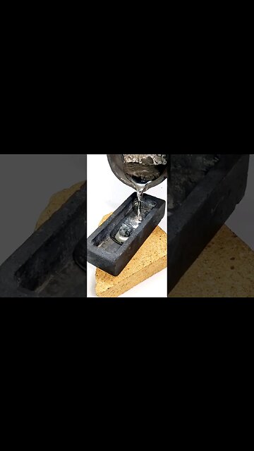 Casting Molten Pewter into Ingots