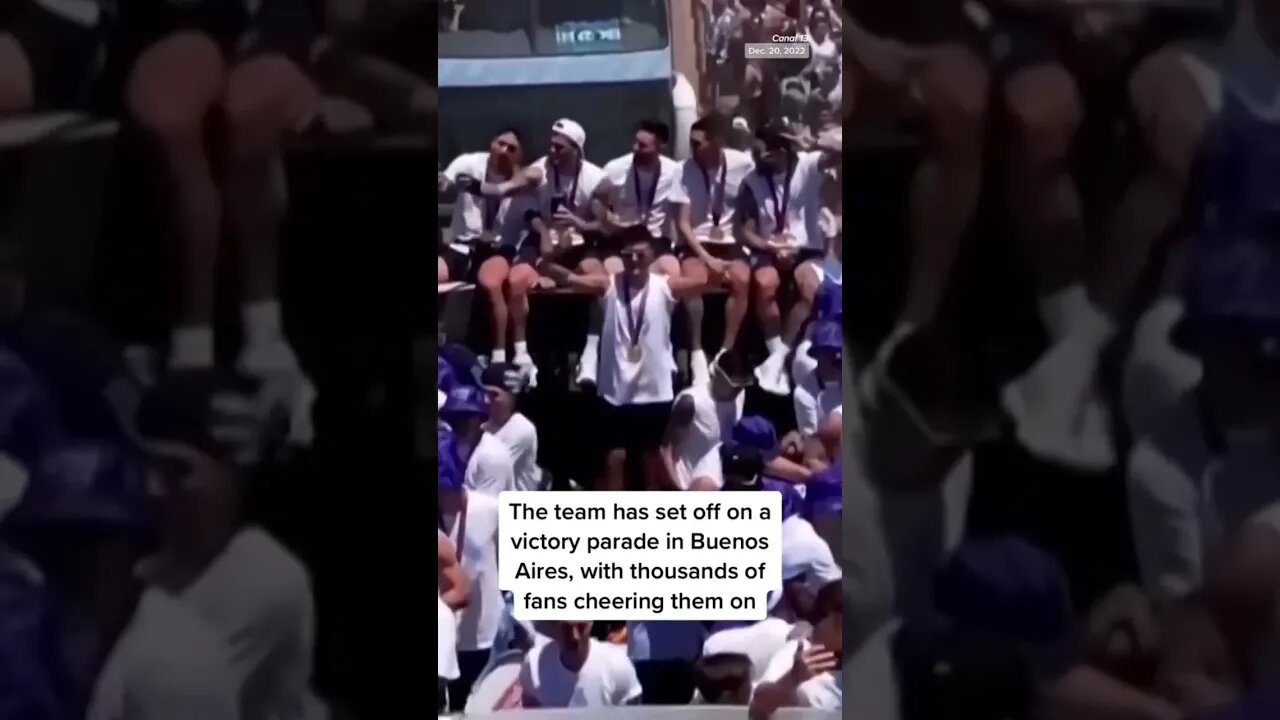 ✅The Argentinian national team and its fans celebrate their first 🤔#WorldCup victory in 36Y #shorts