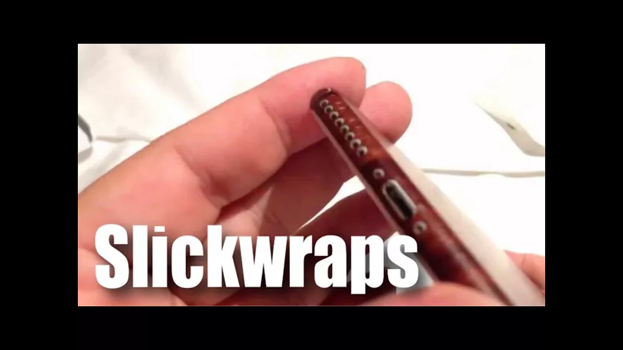 Installing the Slickwraps vinyl decal protector skin sticker on the iPhone