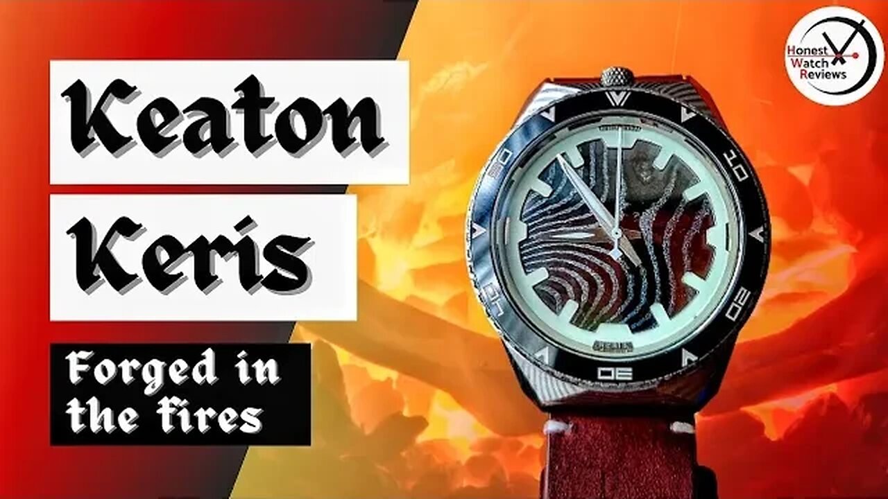 Keaton Keris DAMASCUS STEEL Microbrand Watch #HWR