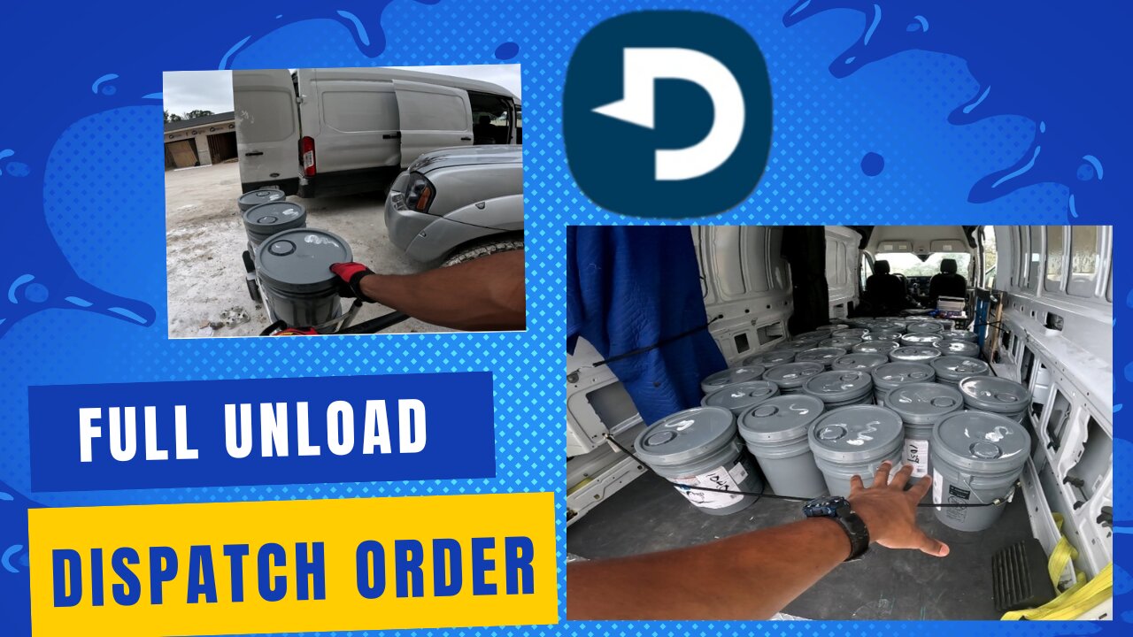 Full uncut video of Dispatch paint order unload with no help | cargo van business