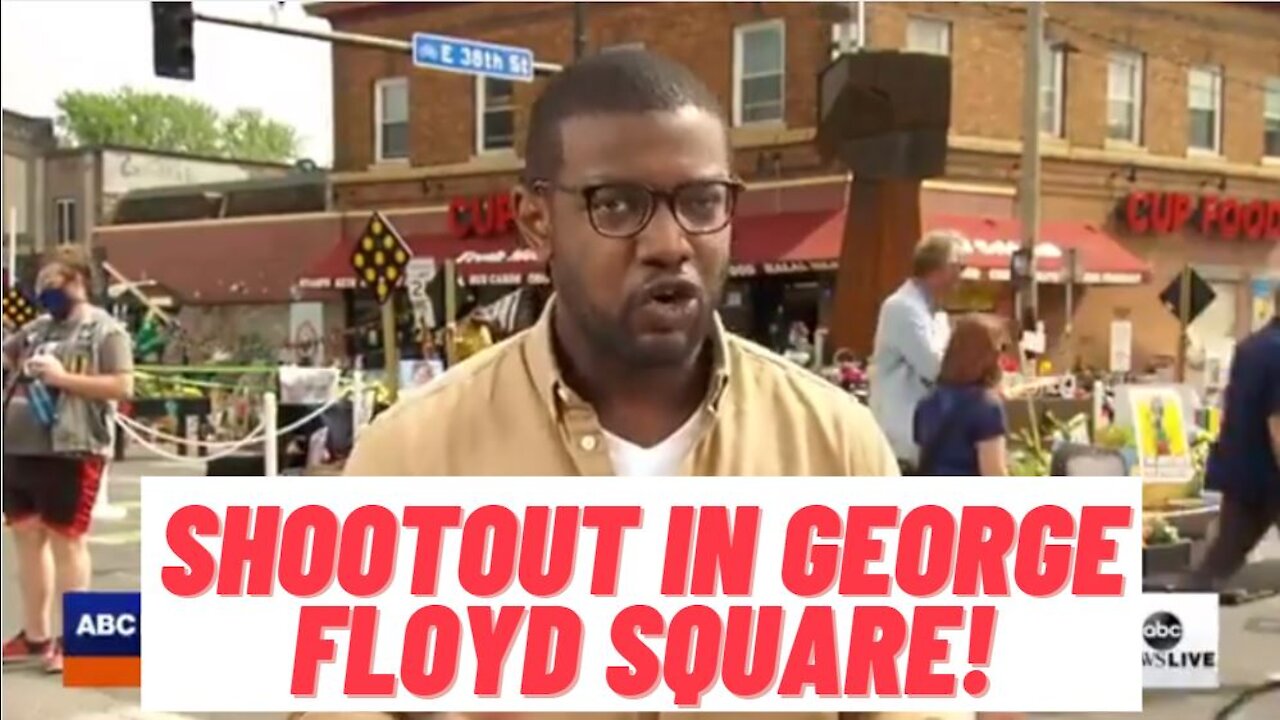 Shootout At George Floyd Square on Live News; Reporter Robbed Of Drone!