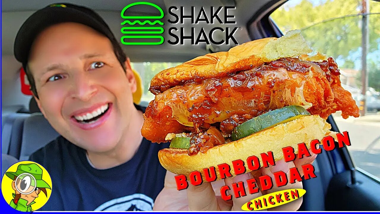 Shake Shack® 🏚️ BOURBON BACON CHEDDAR CHICKEN SANDWICH Review 🥃🥓🧀🐔 | Peep THIS Out! 🕵️♂️