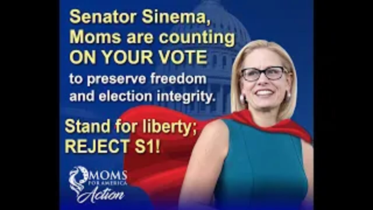 Senator Sinema, protect the women's vote, Oppose HR1/S1