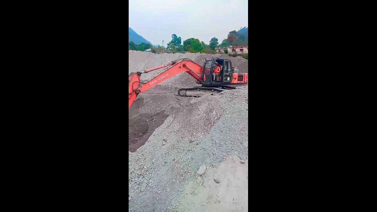 Excavator machine work