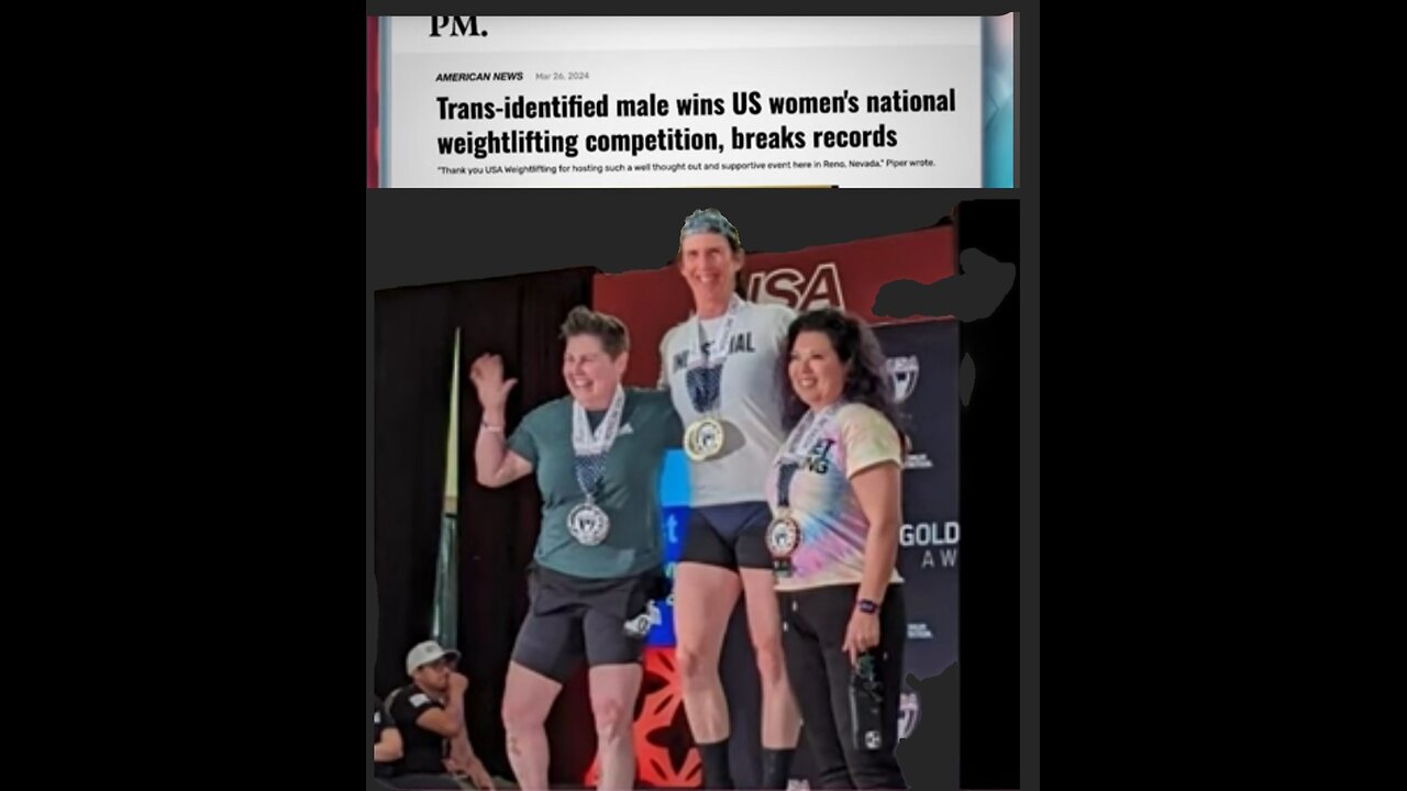 Trans-MAN breaks womans weightlifting record.