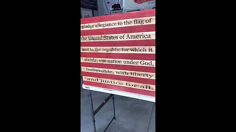 Regulation size custom corn hole boards w/ Pledge Of Allegiance