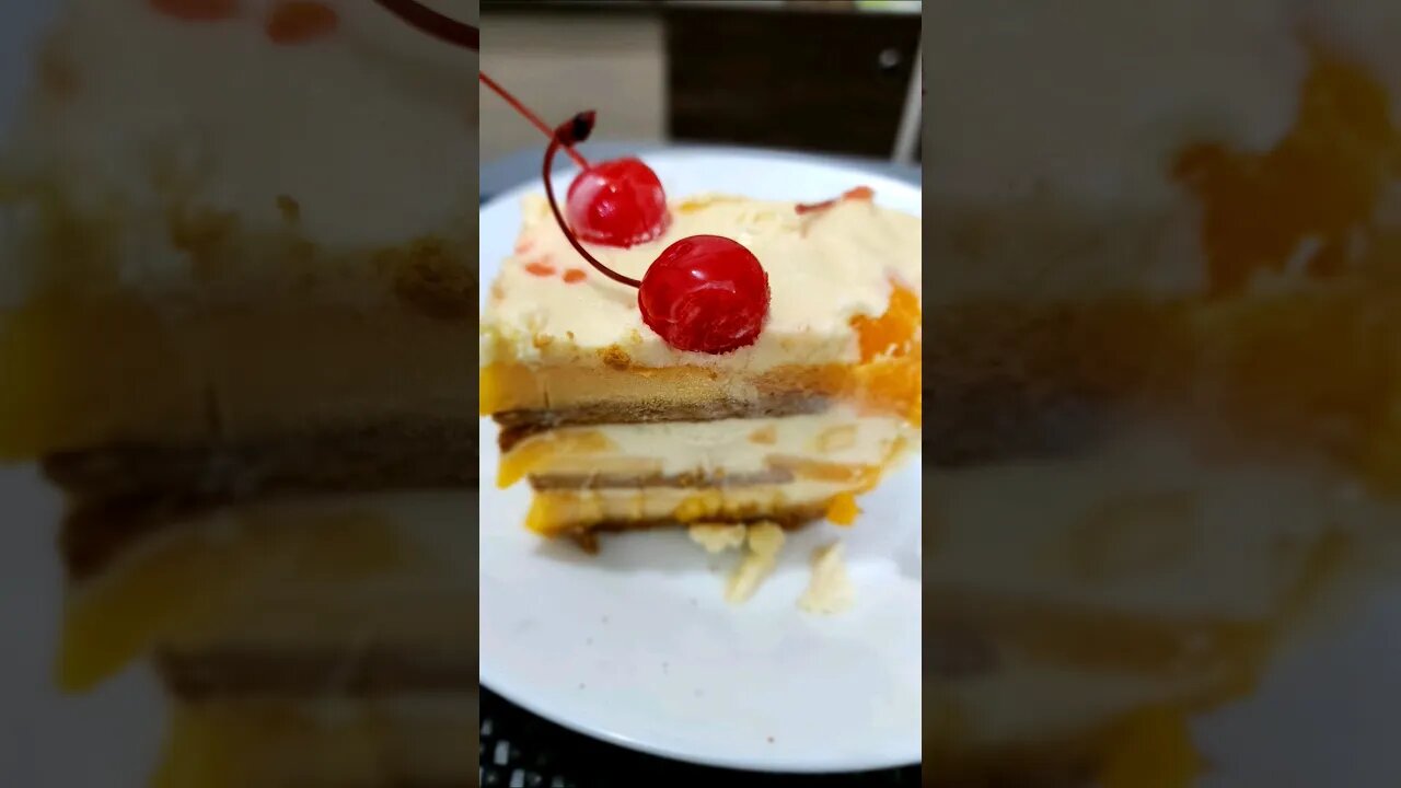 NO MILK Peach Mango Graham Cake