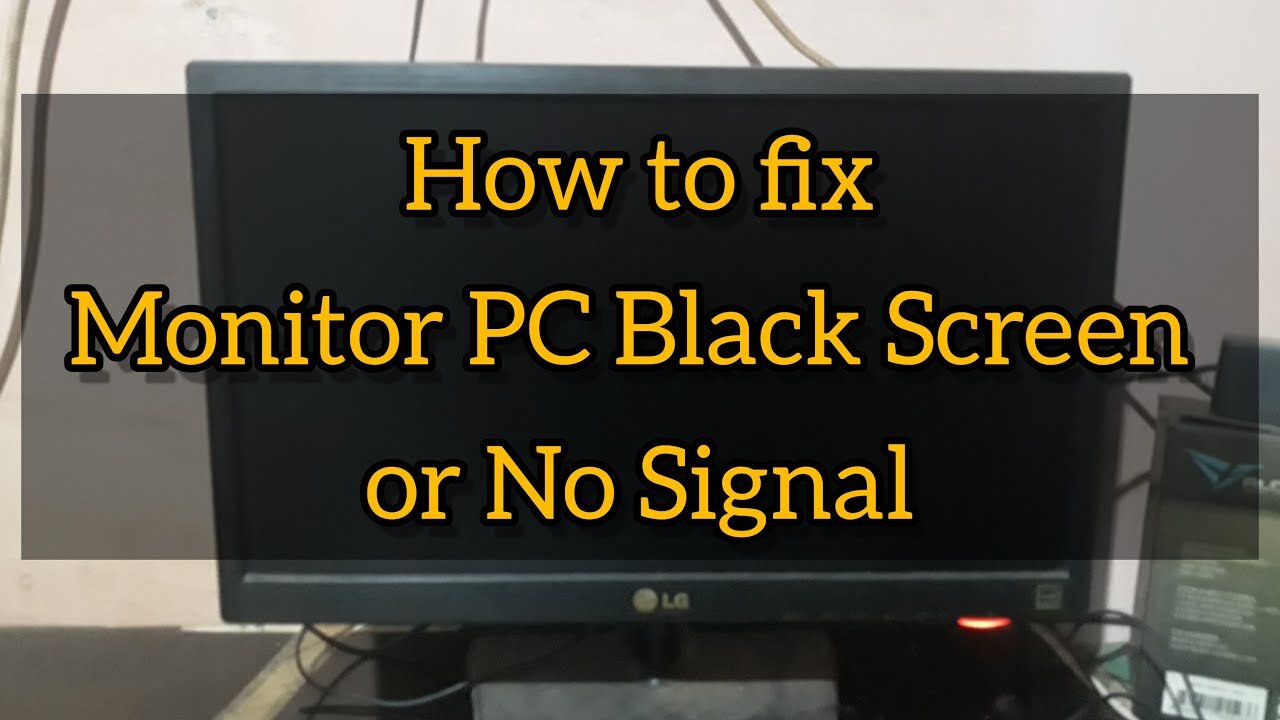 HOW TO FIX MONITOR COMPUTER NO SIGNAL/BLACK SCREEN WHEN THE DEKSTOP IS ON