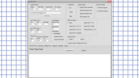 CNC Write User Interface Overview