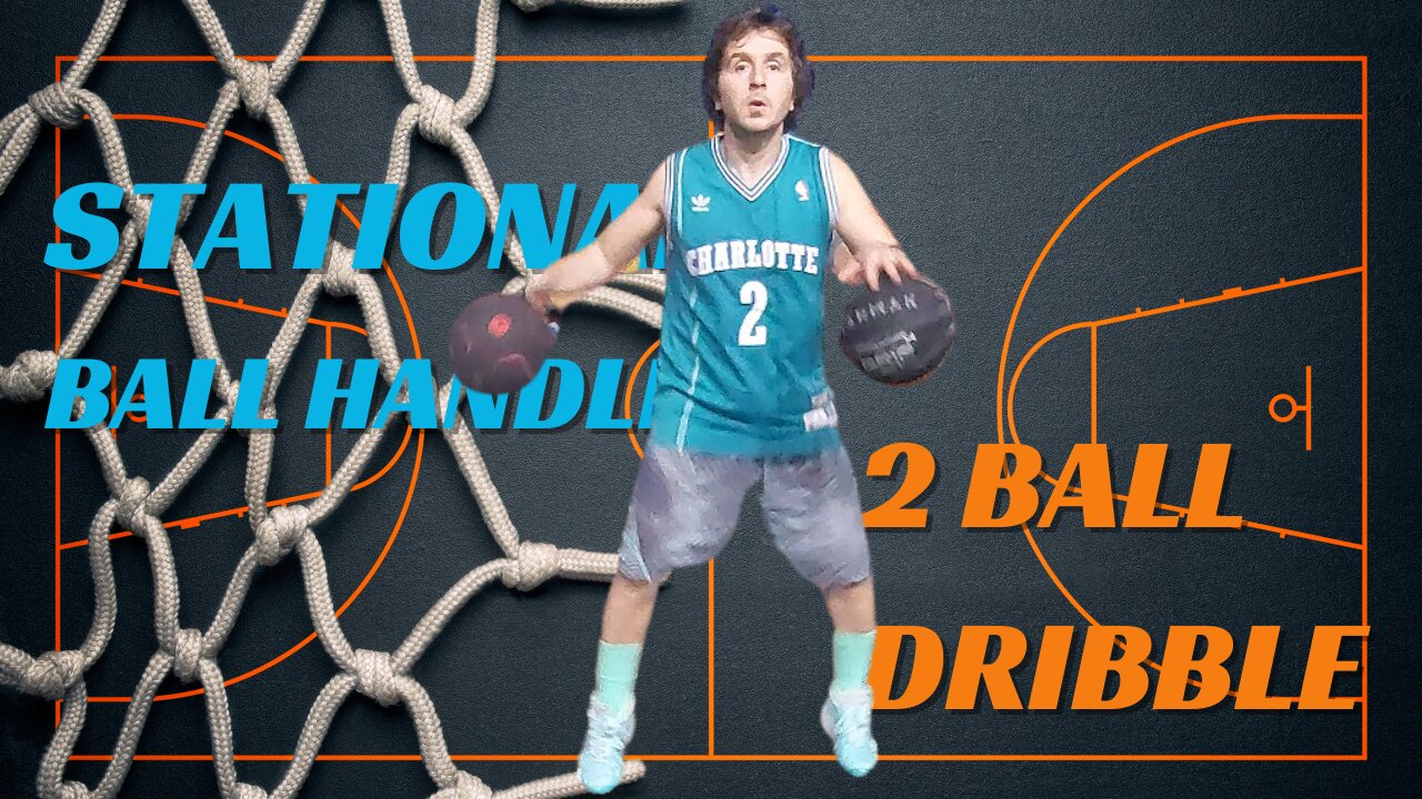 2 BALL ENDURANCE CHALLENGE 10 MIN STATIONARY BASKETBALL HANDLE WORKOUT