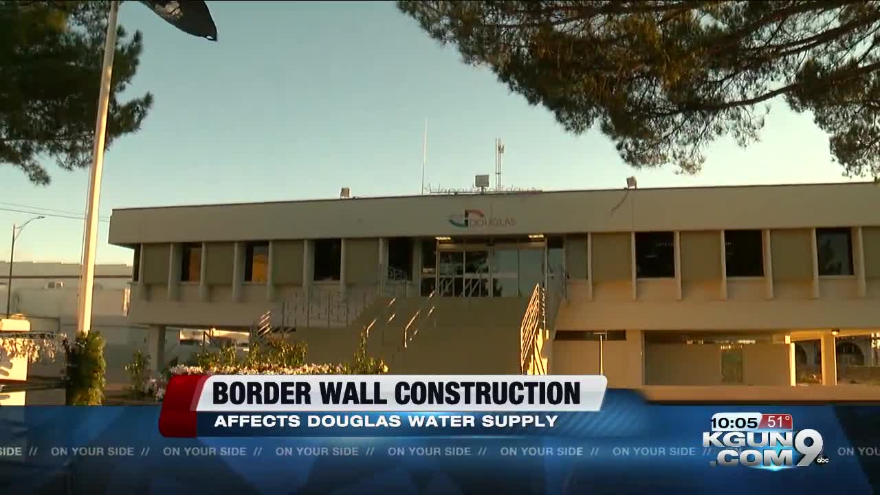 Thousands of gallons of water used daily for Douglas border wall project