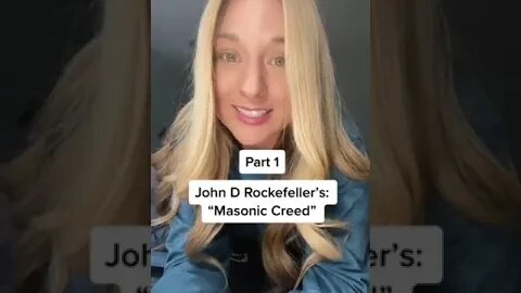 John D Rockefeller’s Masonic Creed