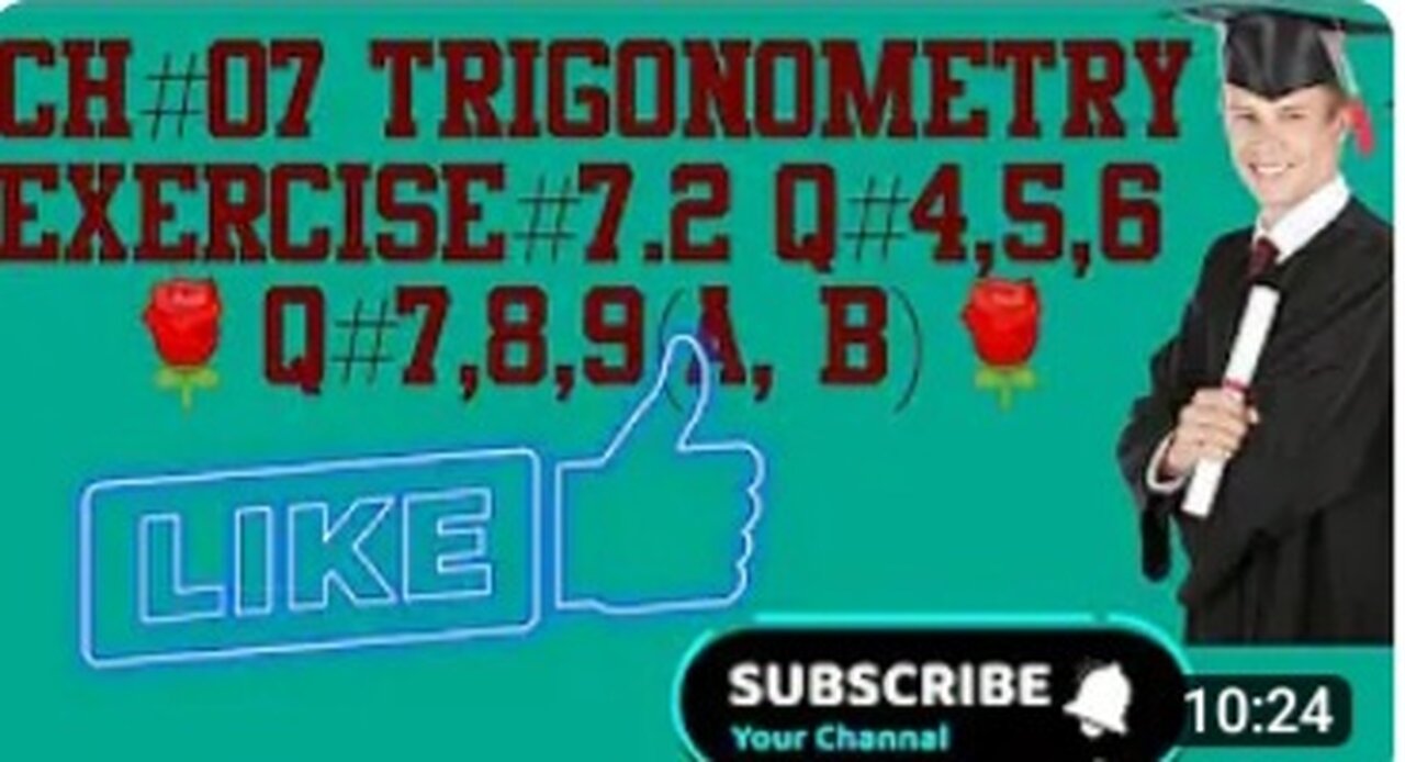 Exercise_7.2_Q#4,5,6,7,8,9_a,b_._#trigonometry_#Maths10th_#Matricpart2