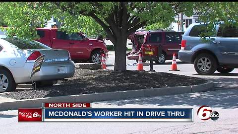 McDonald's employee critical after being pinned between two vehicles in parking lot