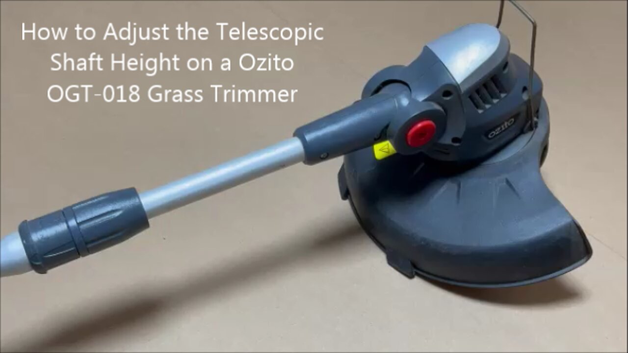 How to Adjust the Telescopic Shaft Height on an Ozito OGT-018 Grass Trimmer
