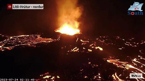 Live Coverage Of Iceland Volcano Event. 24/07/2023.