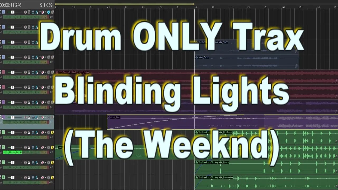 Drum ONLY Trax - Blinding Lights (The Weekend)