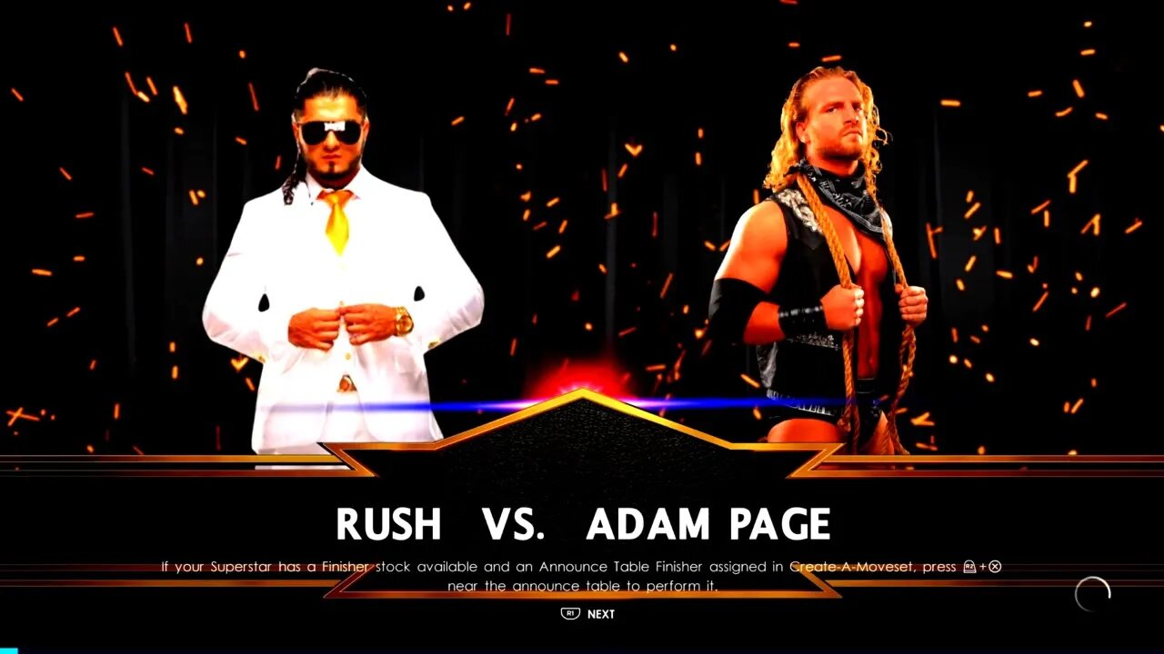 AEW Dynamite Hangman Adam Page vs Rush