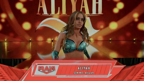 WWE2K23 Aliyah Entrance