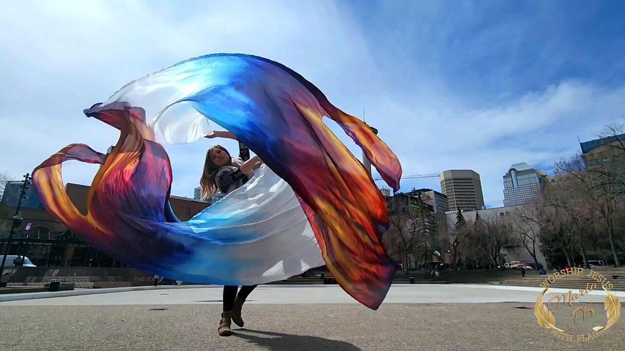 Thank You Jesus for the Blood - Worship with Flags