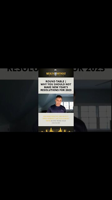 NO New Year's Resolutions for 2023 🙅 🙅‍♂️